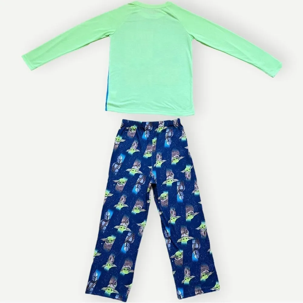 Star Wars Boys Kids Long Sleeve Star Wars Yoda Pajama Set PJs. 10-12. 10. 12.